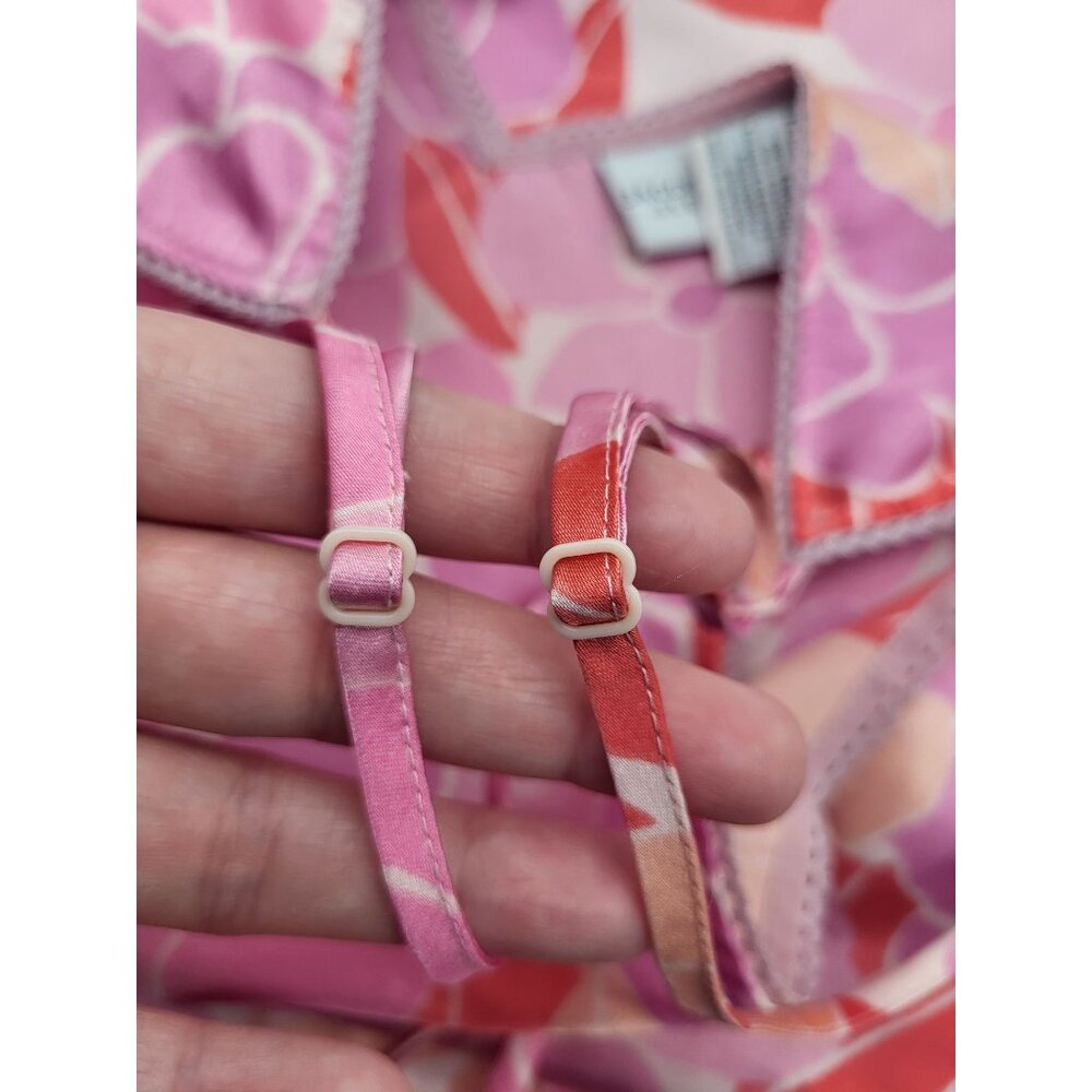 Vintage Jaclyn Smith Nightgown Slip Chemise XL Floral Pink Valentines Feminine - Picture 7 of 8